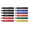 Liqui-Mark Permanent Markers - Set of 12, Assorted, Chisel Tip